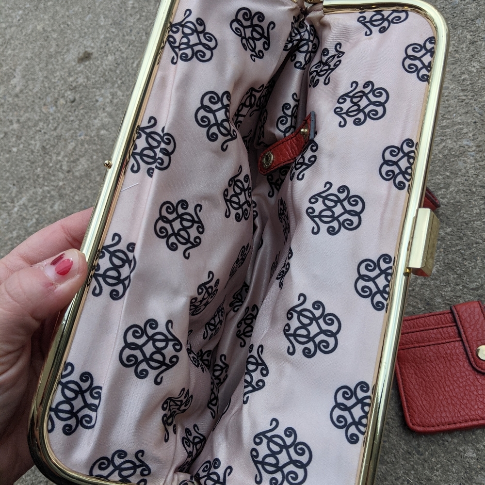 Jessica Simpson Burnt Orange Clutch Wallet - Picture 4 of 8